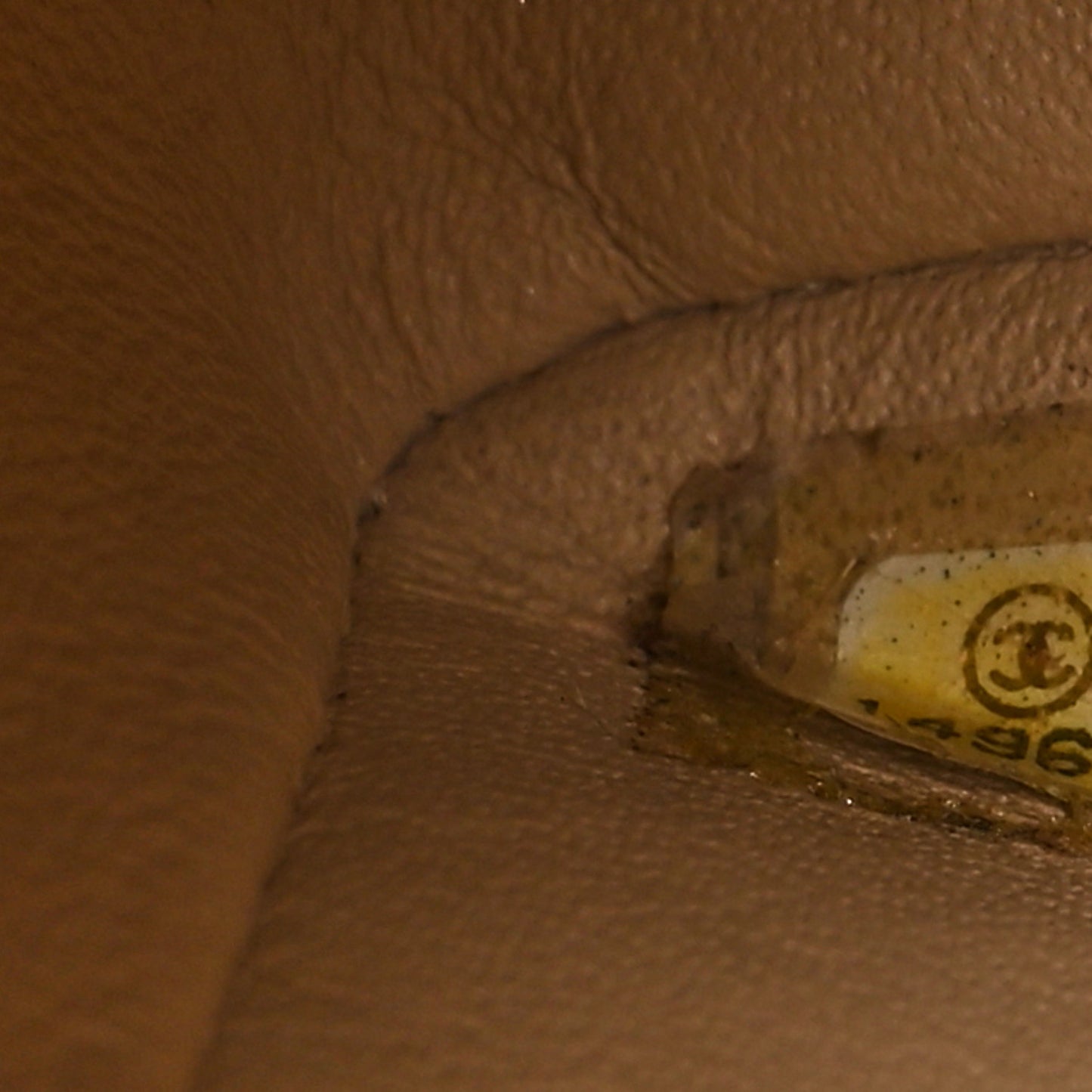 Caviar Quilted Jumbo Double Flap Light Beige