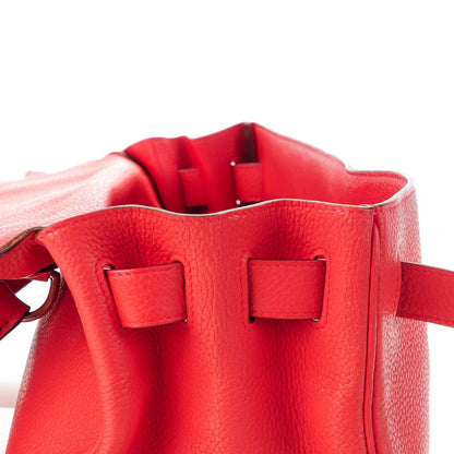 Hermes Taurillon Clemence Fringe Shoulder Kelly 40 Bougainvillea 20 of 21