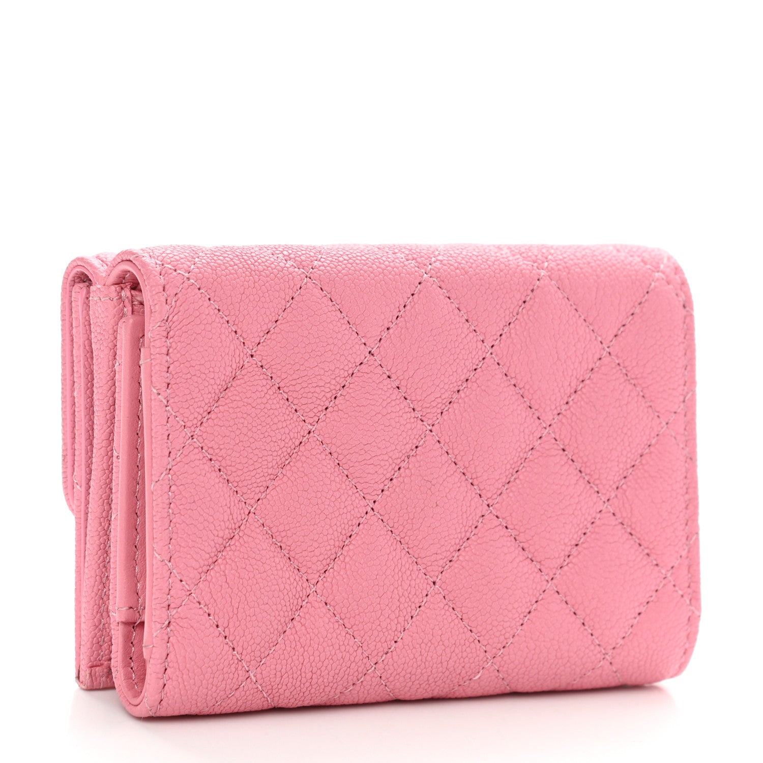 Chanel Caviar Quilted Small Boy Flap Wallet Pink 3 of 10