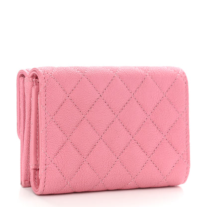 Chanel Caviar Quilted Small Boy Flap Wallet Pink 3 of 10