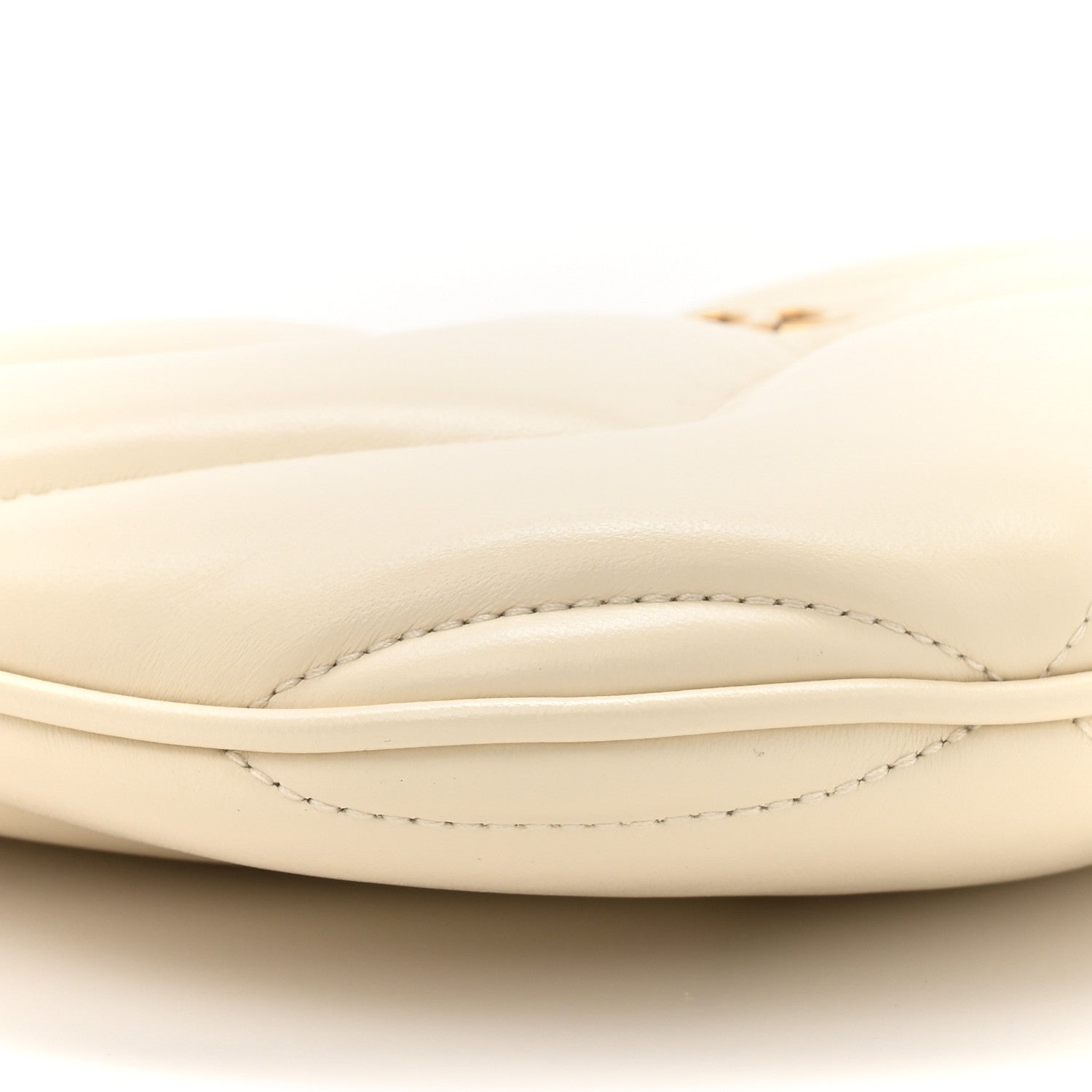 Gucci Calfskin Matelasse GG Marmont Half Moon Hobo White 10 of 10