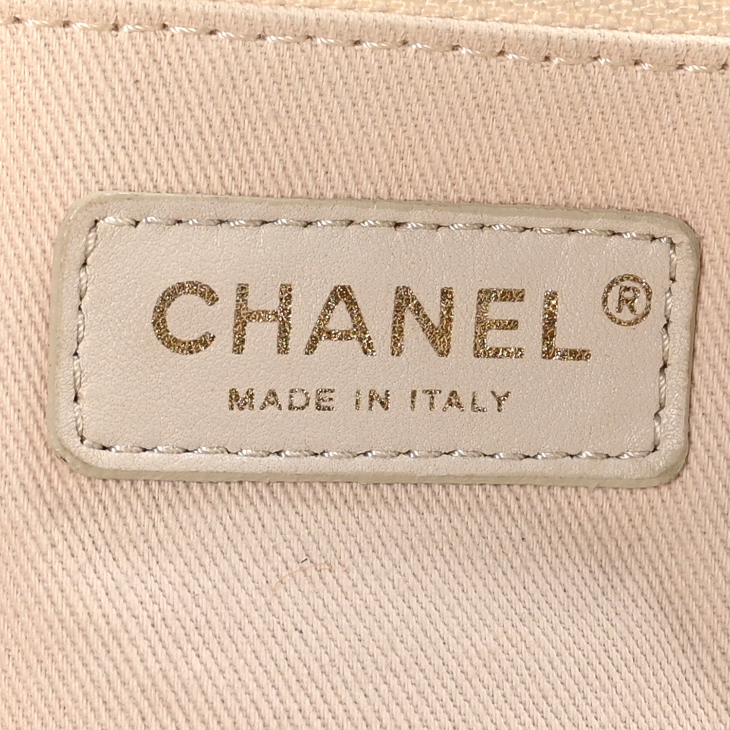 Chanel Mixed Fibers Calfskin Medium Deauville Tote Light Beige 6 of 10