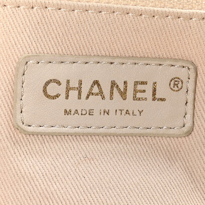 Chanel Mixed Fibers Calfskin Medium Deauville Tote Light Beige 6 of 10