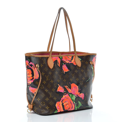 Louis Vuitton Monogram Roses Neverfull MM 3 of 14