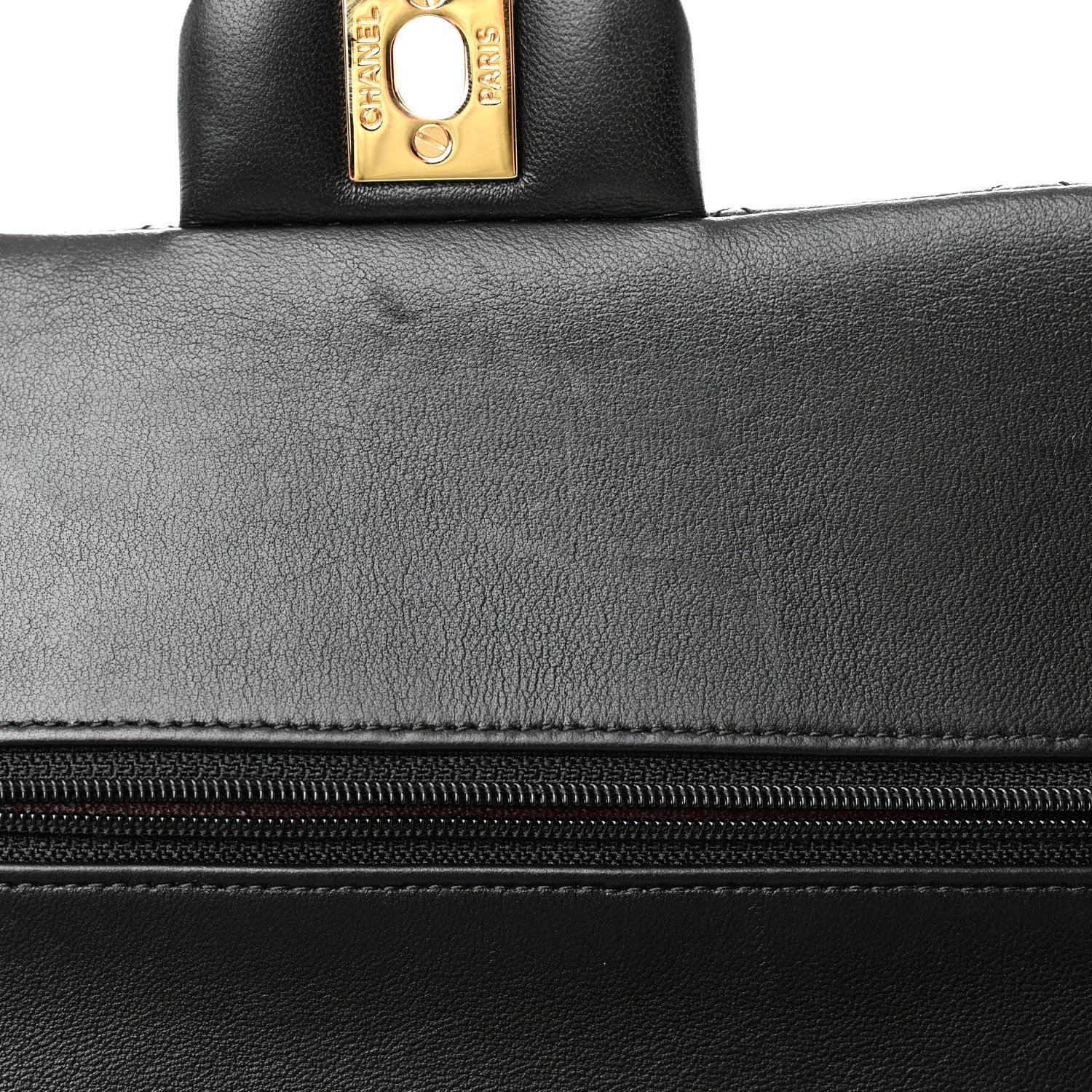 Chanel Lambskin Quilted Medium Double Flap Black 14 of 15