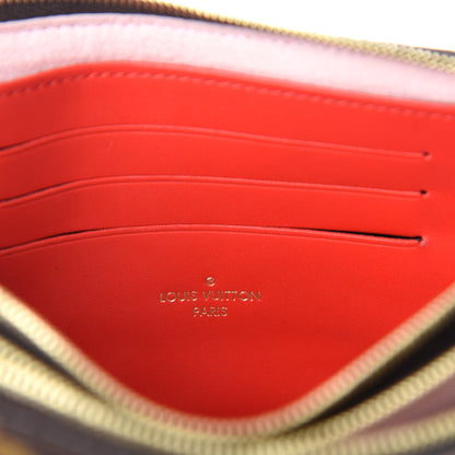 Louis Vuitton Monogram Blooming Flowers Double Zip Pochette 8 of 12