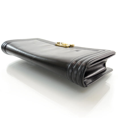Chanel Jumbo Boy Clutch Black 3 of 8