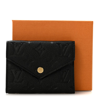 Louis Vuitton Empreinte Victorine Wallet Black 9 of 9