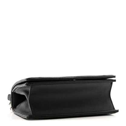 Christian Dior Grained Calfskin Small Diorama Flap Bag Black 4 of 11