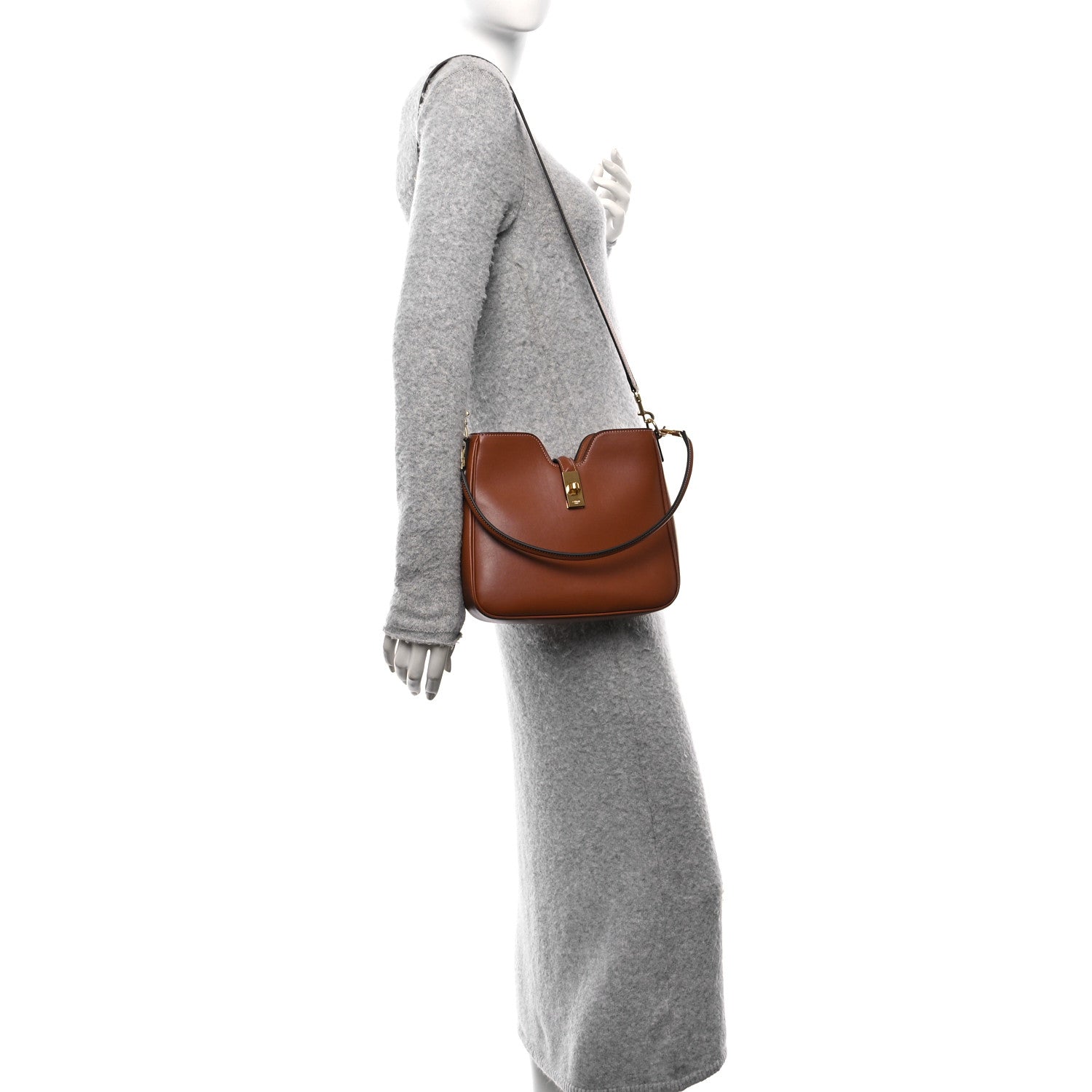 Celine Smooth Calfskin Small Camille 16 Soft Bag Tan 2 of 9