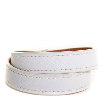 Hermes Epsom Kelly Double Tour Bracelet XS White 3 of 8