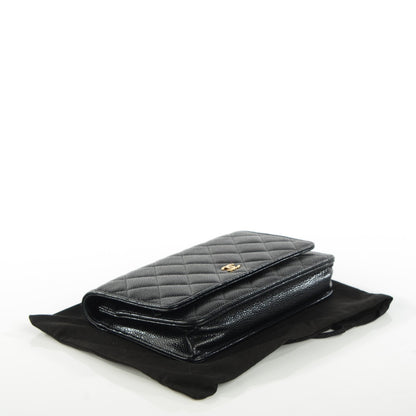 Chanel Caviar Quilted Wallet On Chain WOC Black 4 of 8