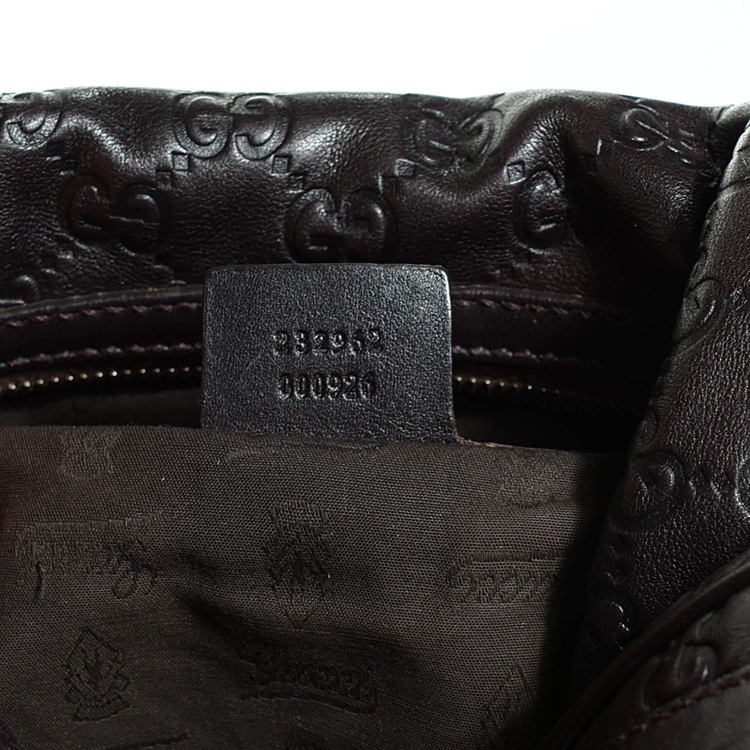 Gucci Guccissima Medium GG Twins Hobo Brown 7 of 9