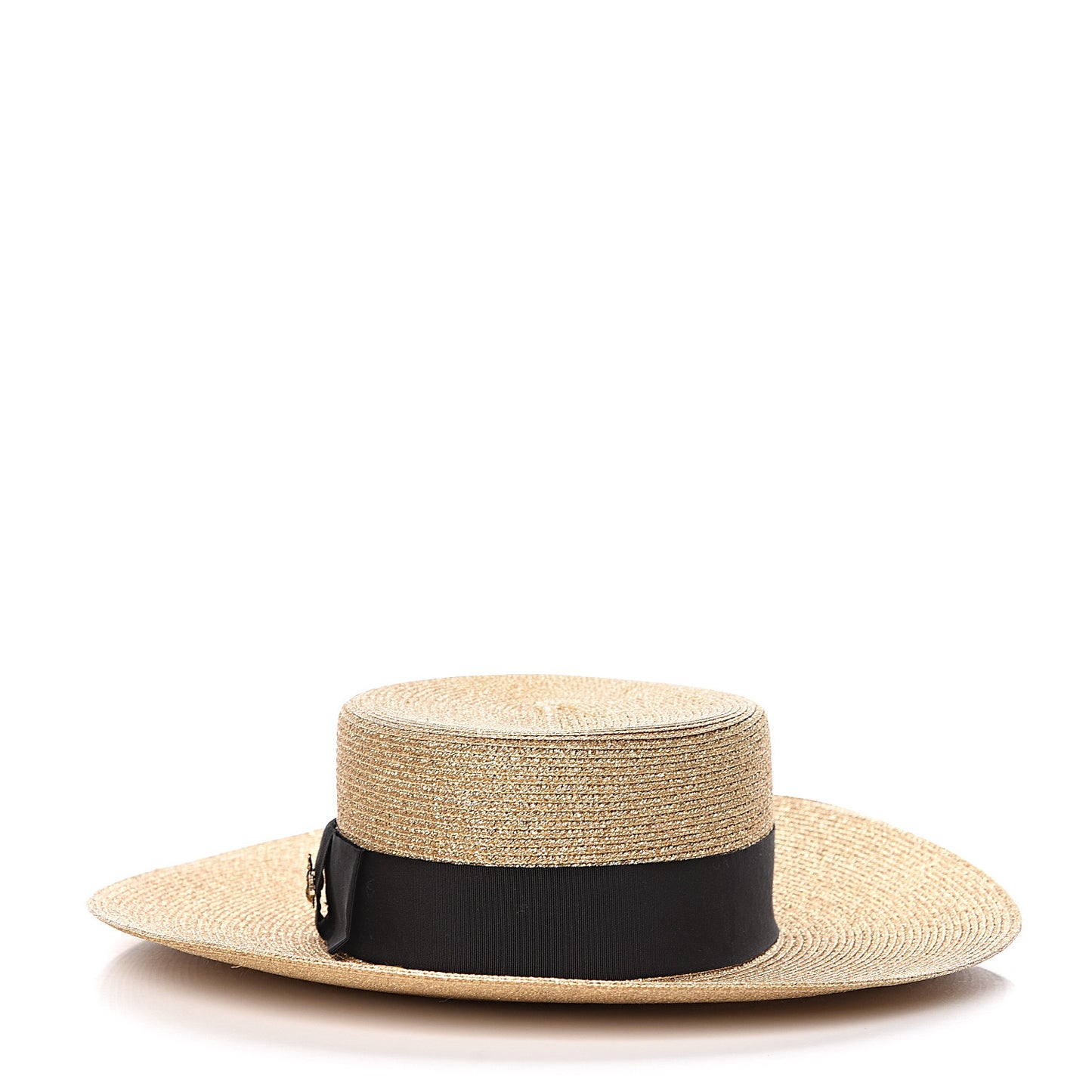 Lame Papier Hat M Black Gold