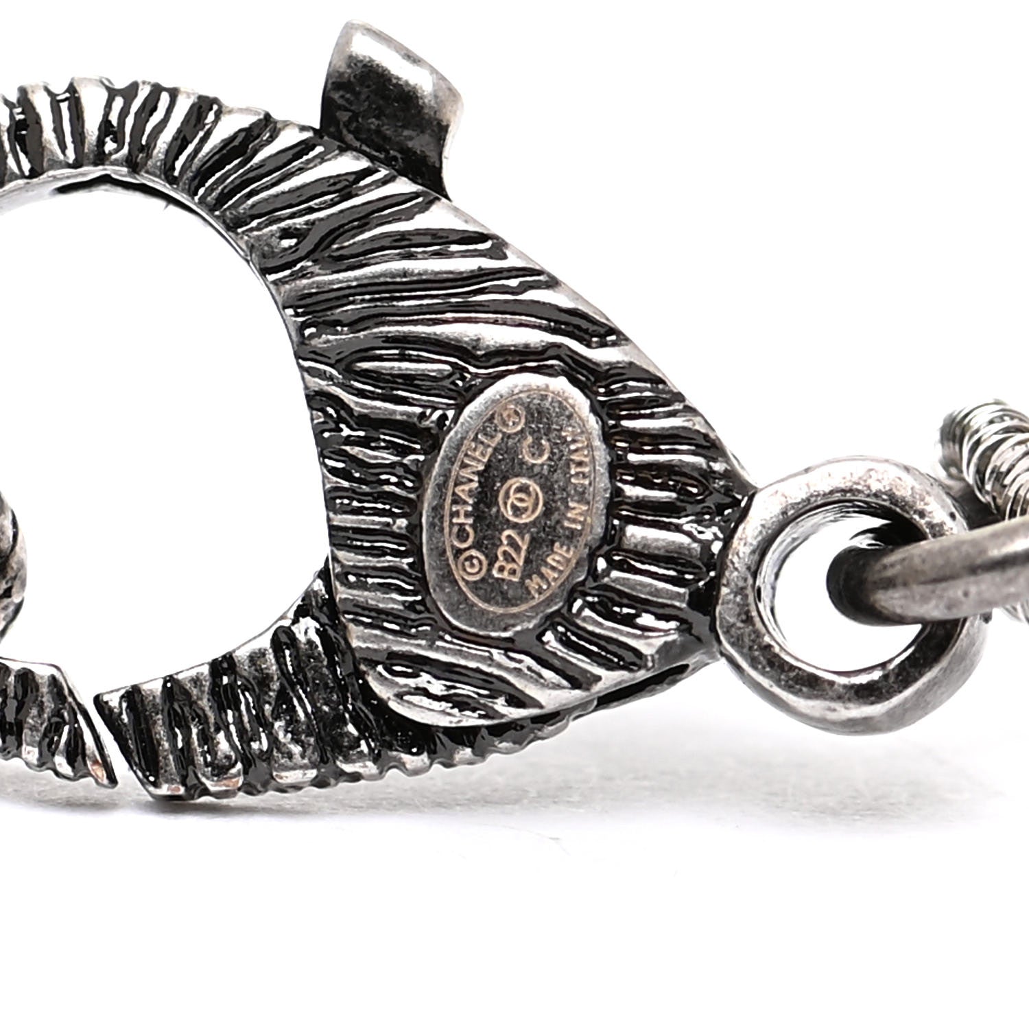 Chanel Beaded CC Bracelet Black 5 of 6