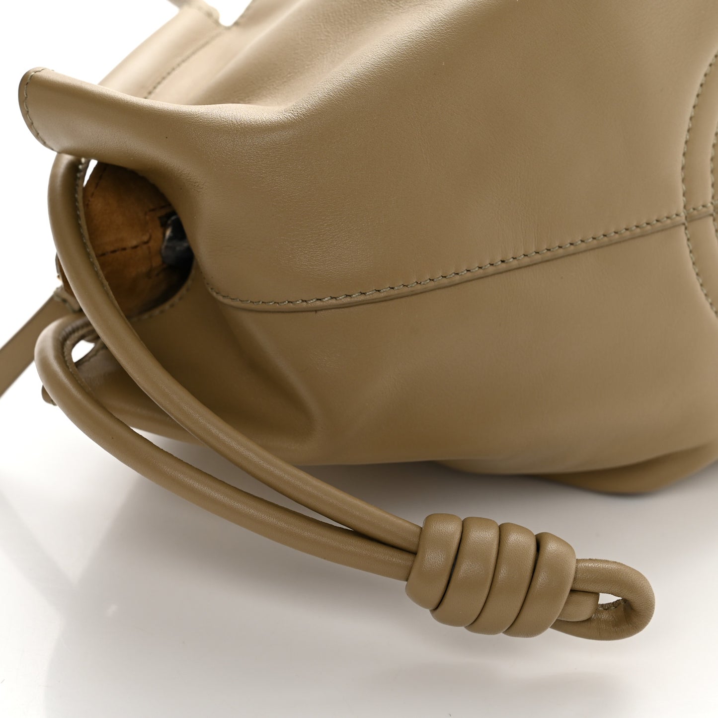 Shiny Nappa Calfskin Small Paseo Bag Clay Green