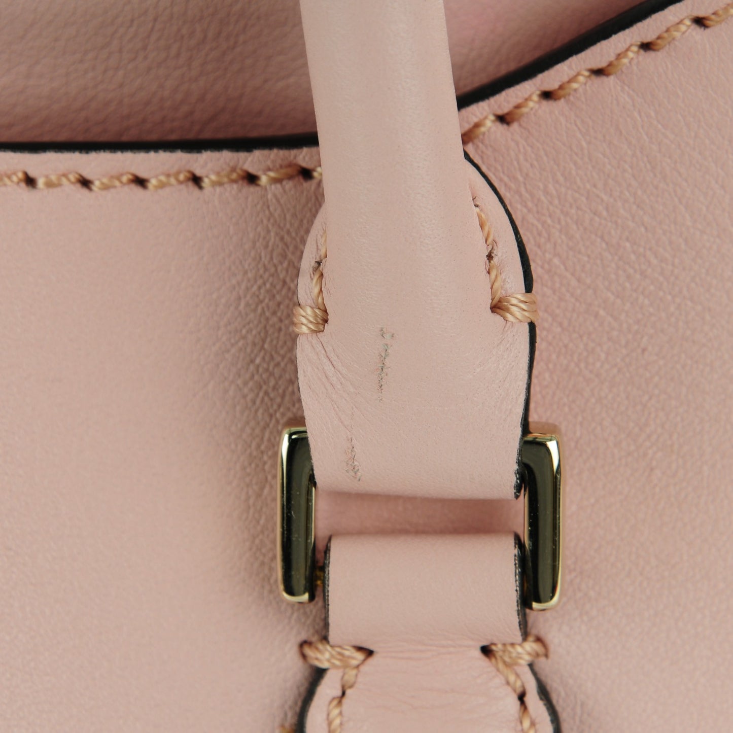 Vitello Small Rockstud Double Handle Tote Rose