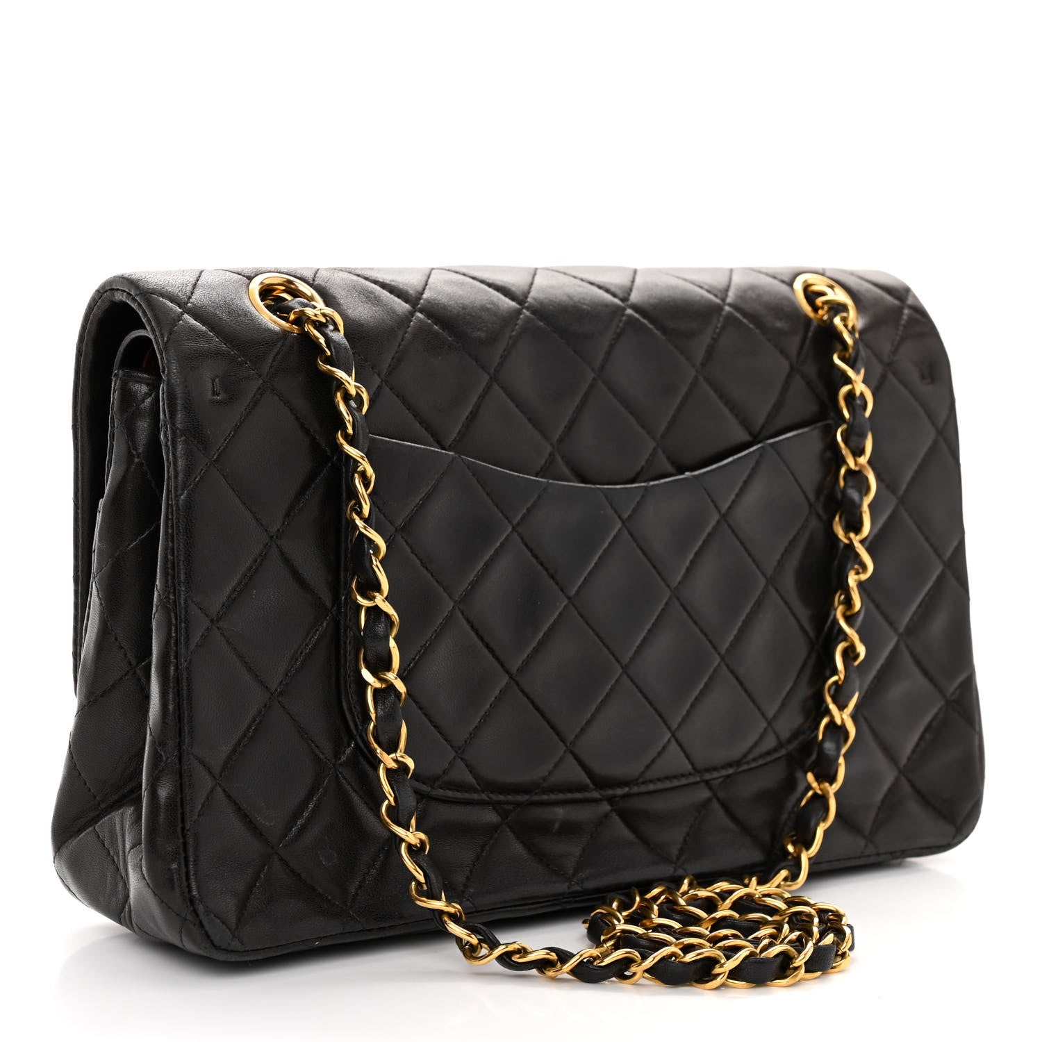 Chanel Lambskin Quilted Medium Double Flap Black 3 of 11