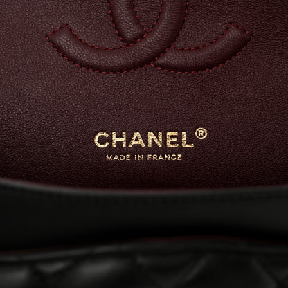 Chanel Lambskin Quilted Medium Double Flap Black 6 of 11