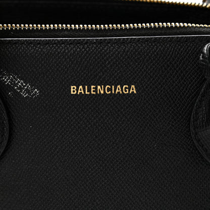 Balenciaga Signature Grained Calfskin Logo S Ville Top Handle Bag Black 6 of 12