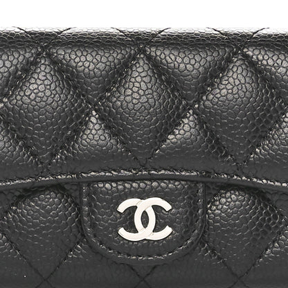 Chanel Caviar Quilted Flap Card Holder Black 9 of 10