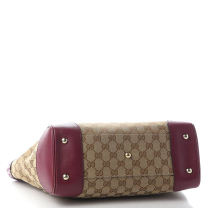 Gucci Monogram Web Medium Mayfair Tote Cherry 3 of 10