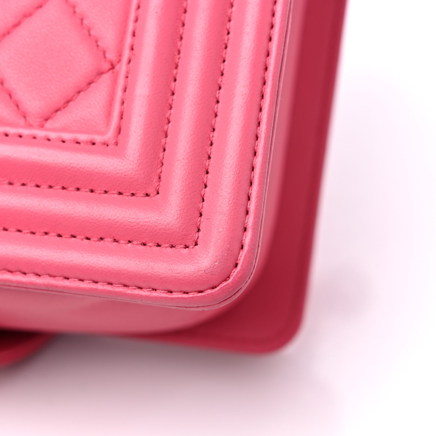 Chanel Lambskin Quilted Medium Boy Flap Pink 14 of 15