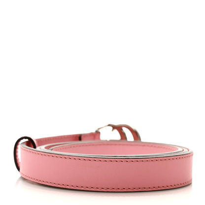Gucci Moon Calfskin Palladium Double G 20mm Belt 80 32 Wild Rose 2 of 3