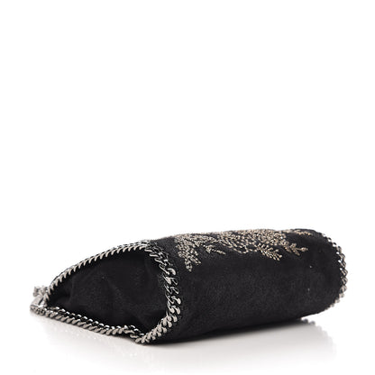 Stella McCartney Bead Embellished Shaggy Deer Mini Falabella Tote Black 3 of 8