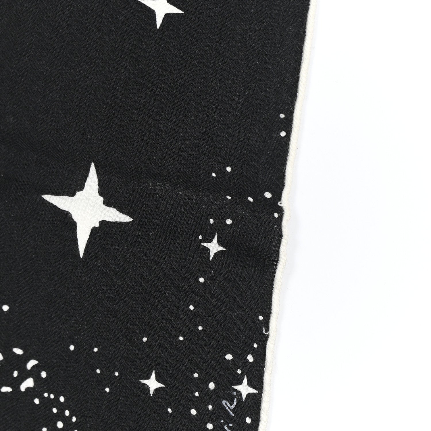 Hermes Silk Cashmere Clair De Lune Shawl 140 Black White 5 of 10