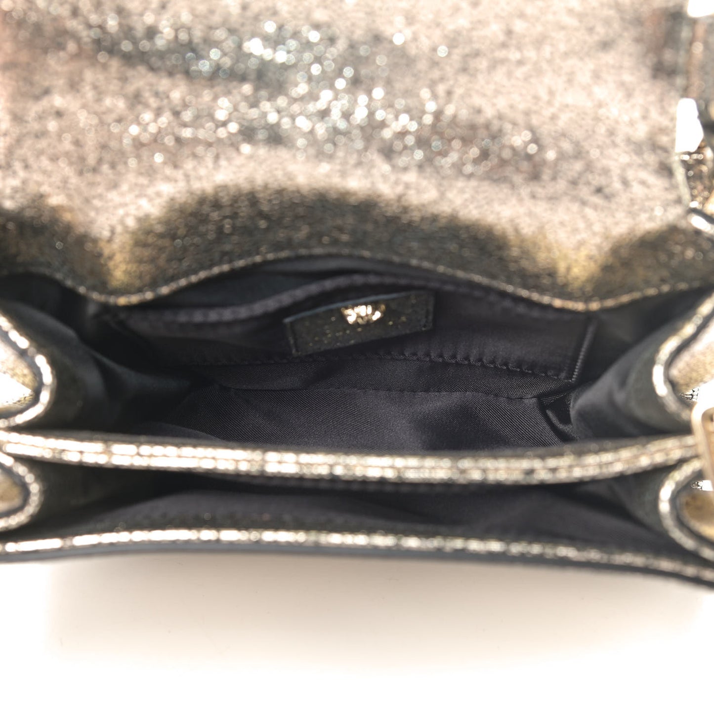 Metallic Suede Top Handle Satchel Gold