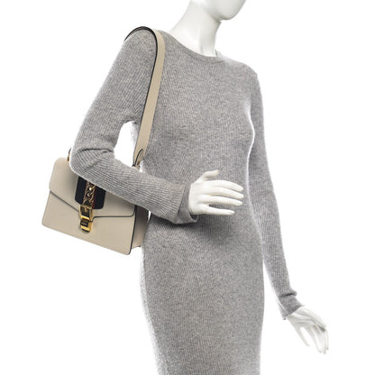 Gucci Calfskin Small Sylvie Shoulder Bag Off White 2 of 8