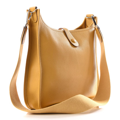 Hermes Taurillon Clemence Evelyne PM Curry 2 of 8