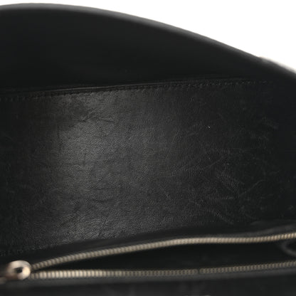 Balenciaga Grained Calfskin Small Hourglass Top Handle Bag Black 5 of 13