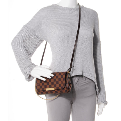 Louis Vuitton Damier Ebene Favorite PM 2 of 8