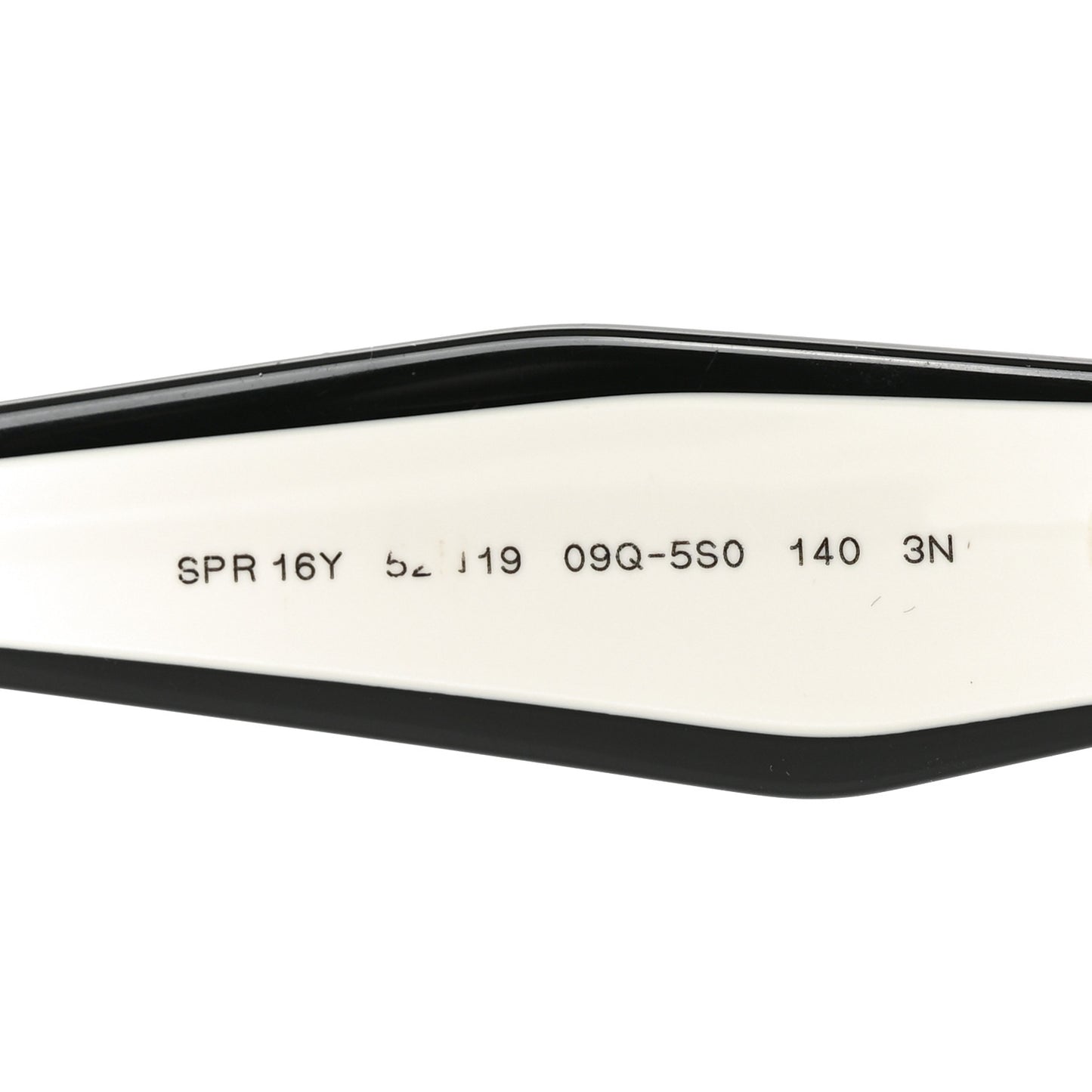Acetate Square Sunglasses SPR 16Y White Dark Grey