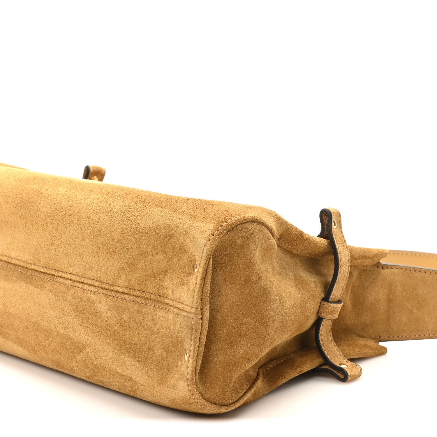 Chloe Suede Charms Hobo Bag Gold Khaki 9 of 9