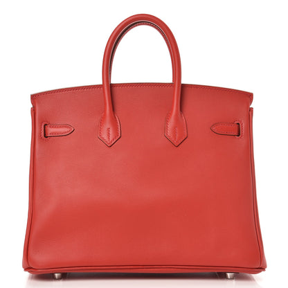Hermes Swift Birkin 25 Vermillion 28 of 34
