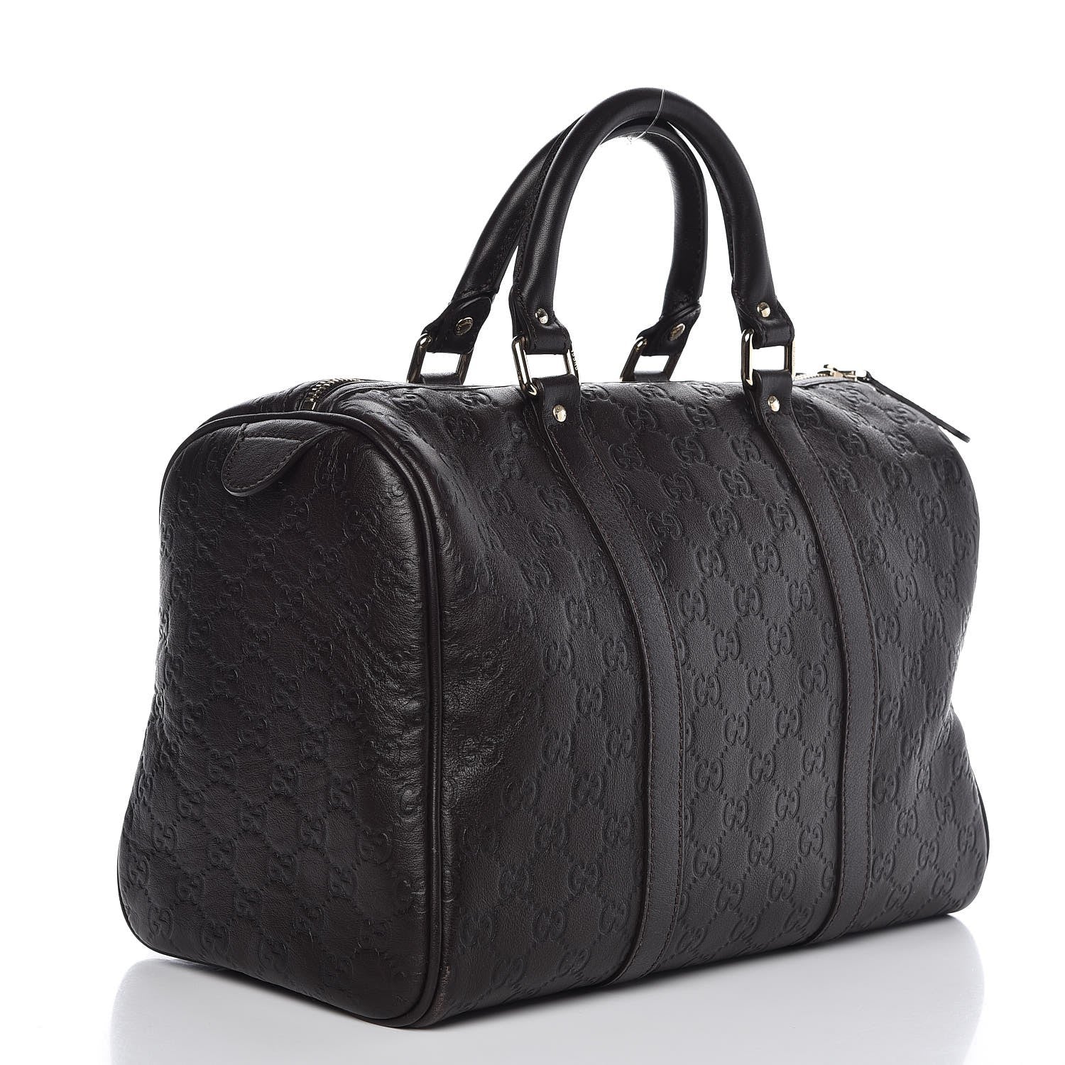 Gucci Guccissima Medium Joy Boston Dark Brown 3 of 11