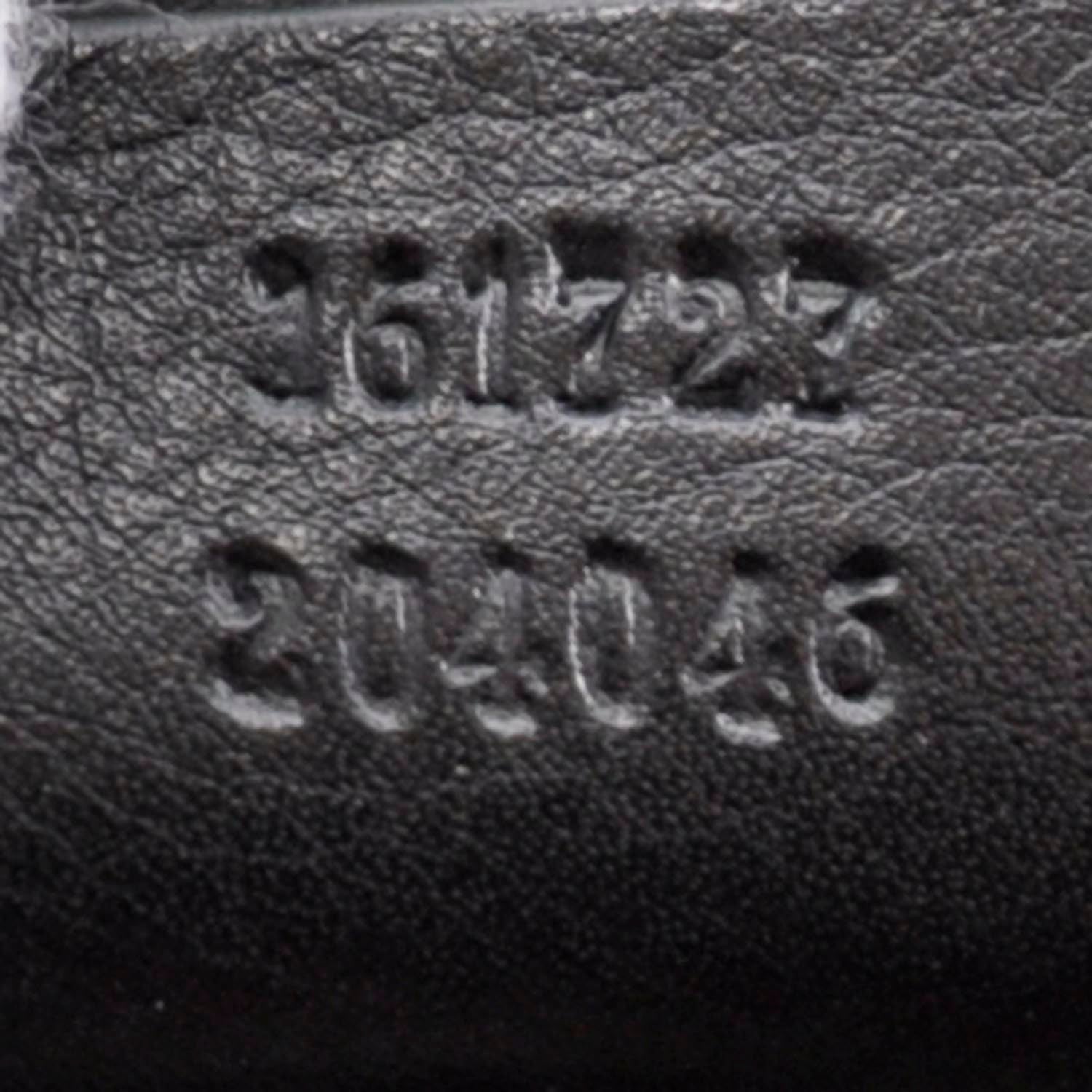 Gucci Leather GG Britt Flap Bag Metallic Black 7 of 7