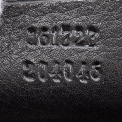 Gucci Leather GG Britt Flap Bag Metallic Black 7 of 7