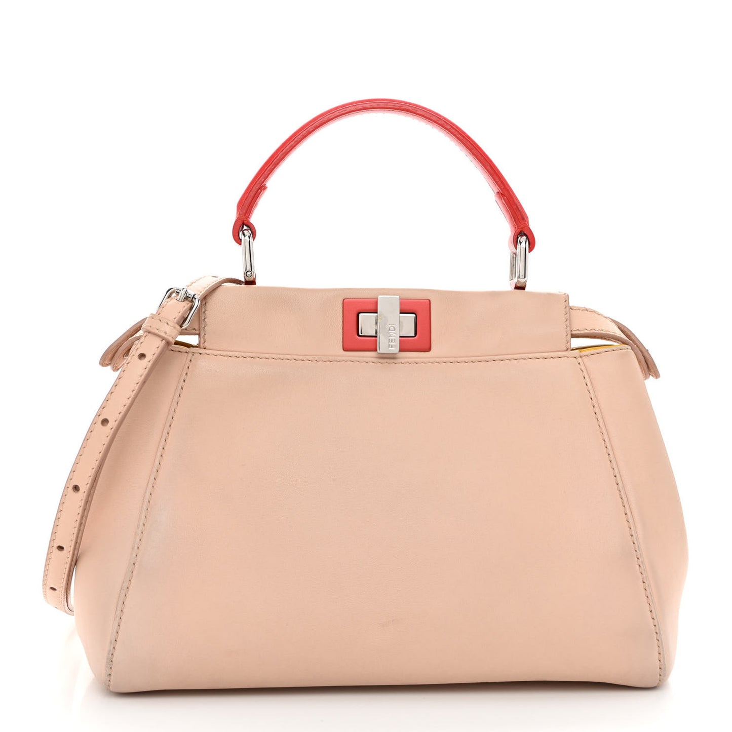 Nappa Colorblock Mini Peekaboo Iconic Satchel Plaster Sunflower Papavero