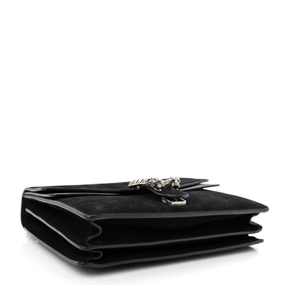 Gucci Suede Medium Dionysus Shoulder Bag Black 4 of 14