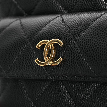 Chanel Caviar Quilted Polly Pocket Pouch Hobo Black 12 of 12