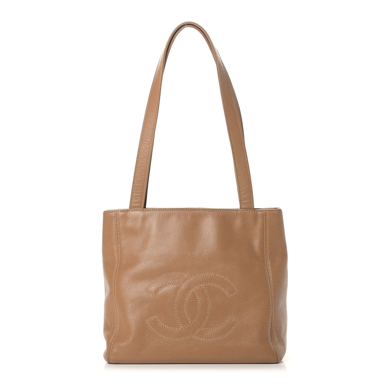 Chanel Caviar CC Tote Beige 1 of 10