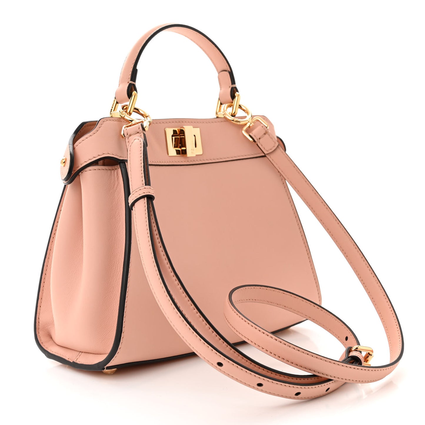 Nappa Pocket Mini Peekaboo Iconic Satchel Baby Pink