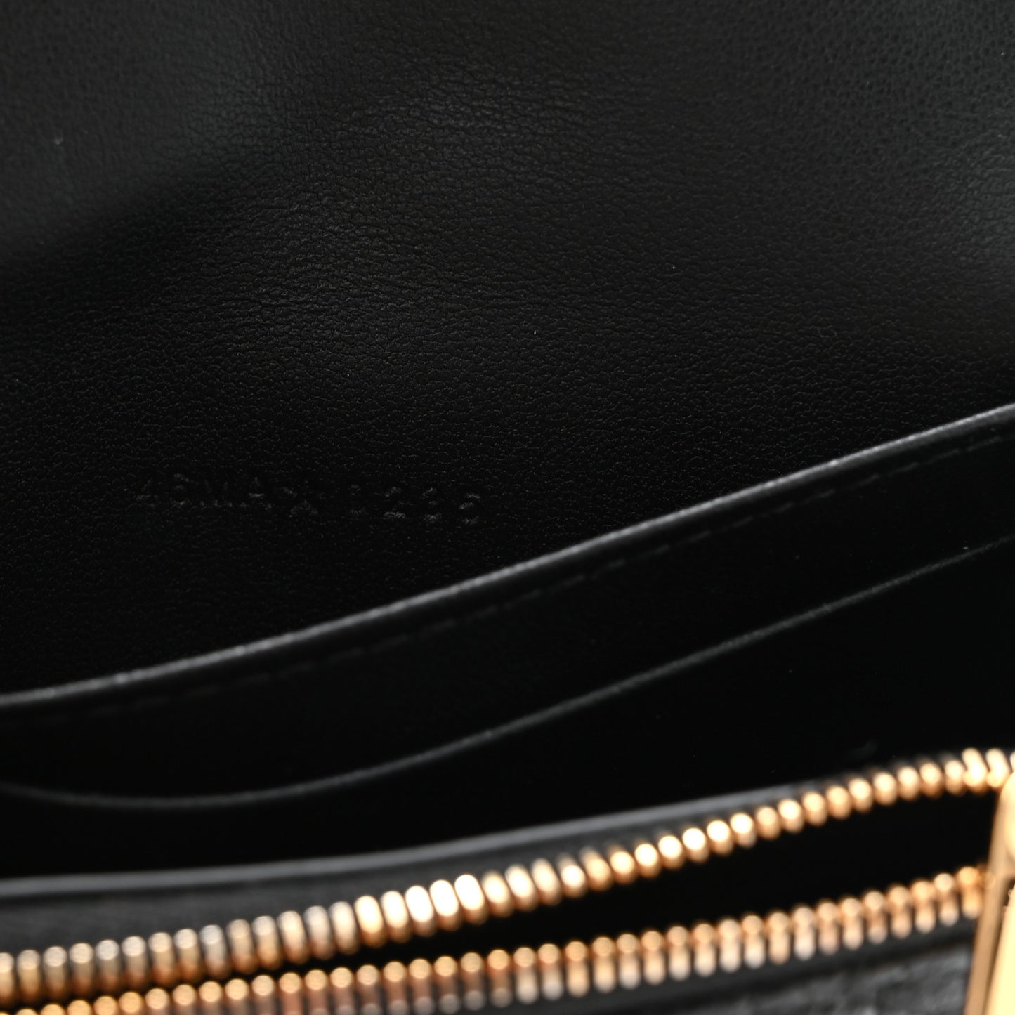 Supple Calfskin Cannage Caro Glycine Wallet Black