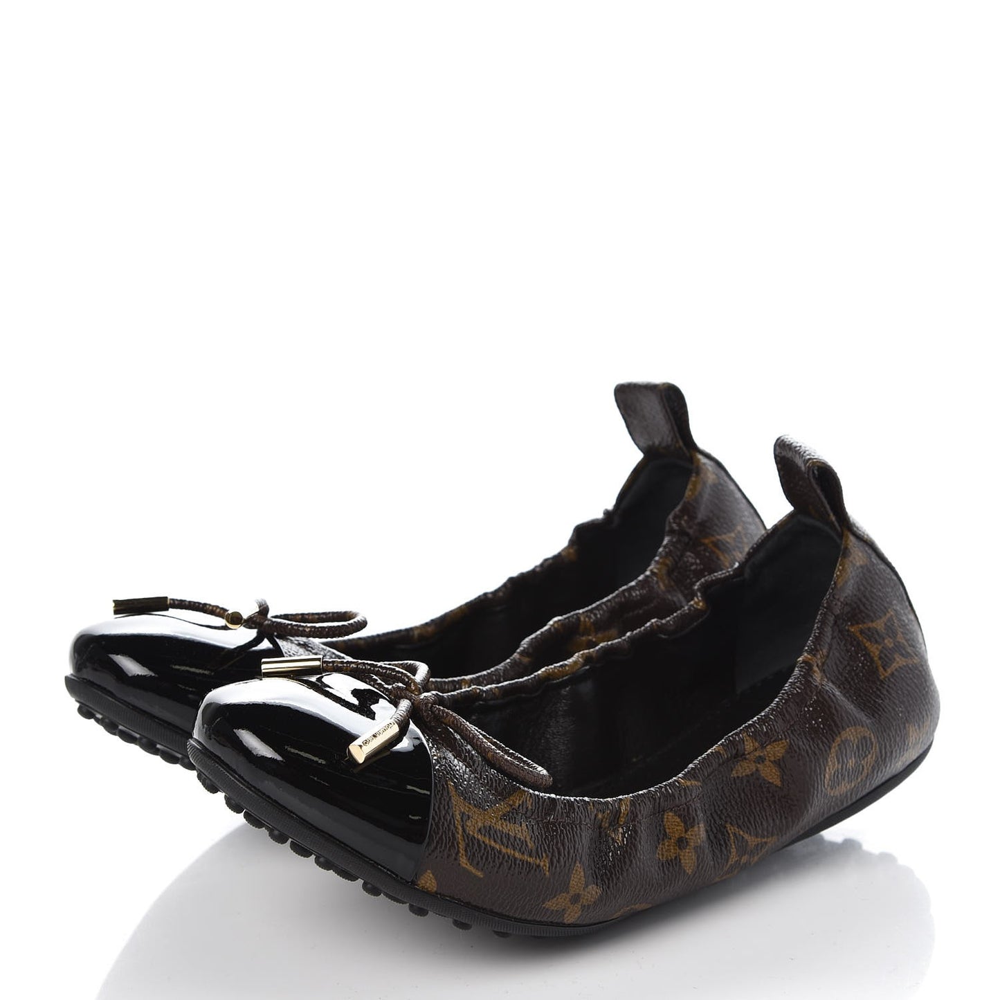 Monogram Flirty Ballerina Flats 36 Black