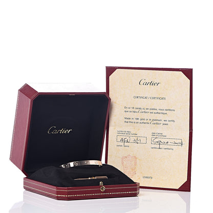 Cartier 18K Pink Gold LOVE Bracelet 17 6 of 6