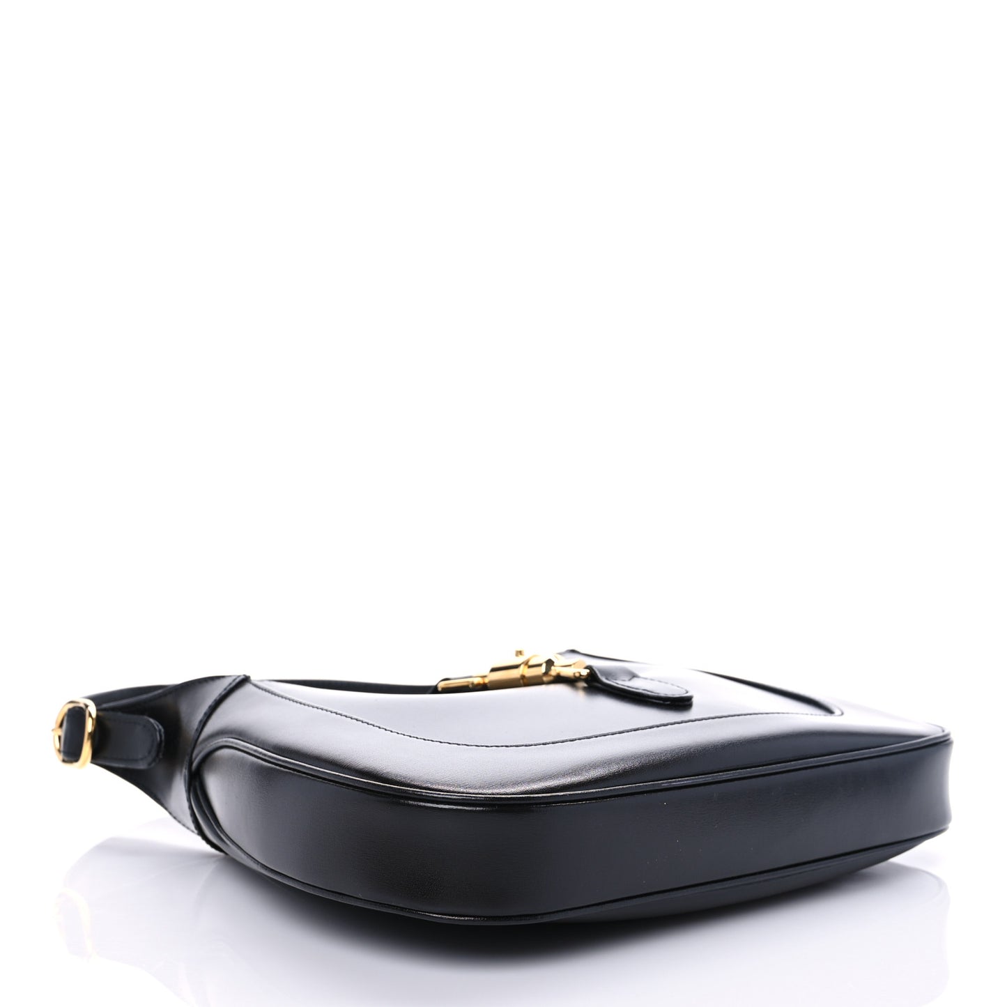 Boarded Dyana Lux Calfskin Small Jackie 1961 Hobo Black